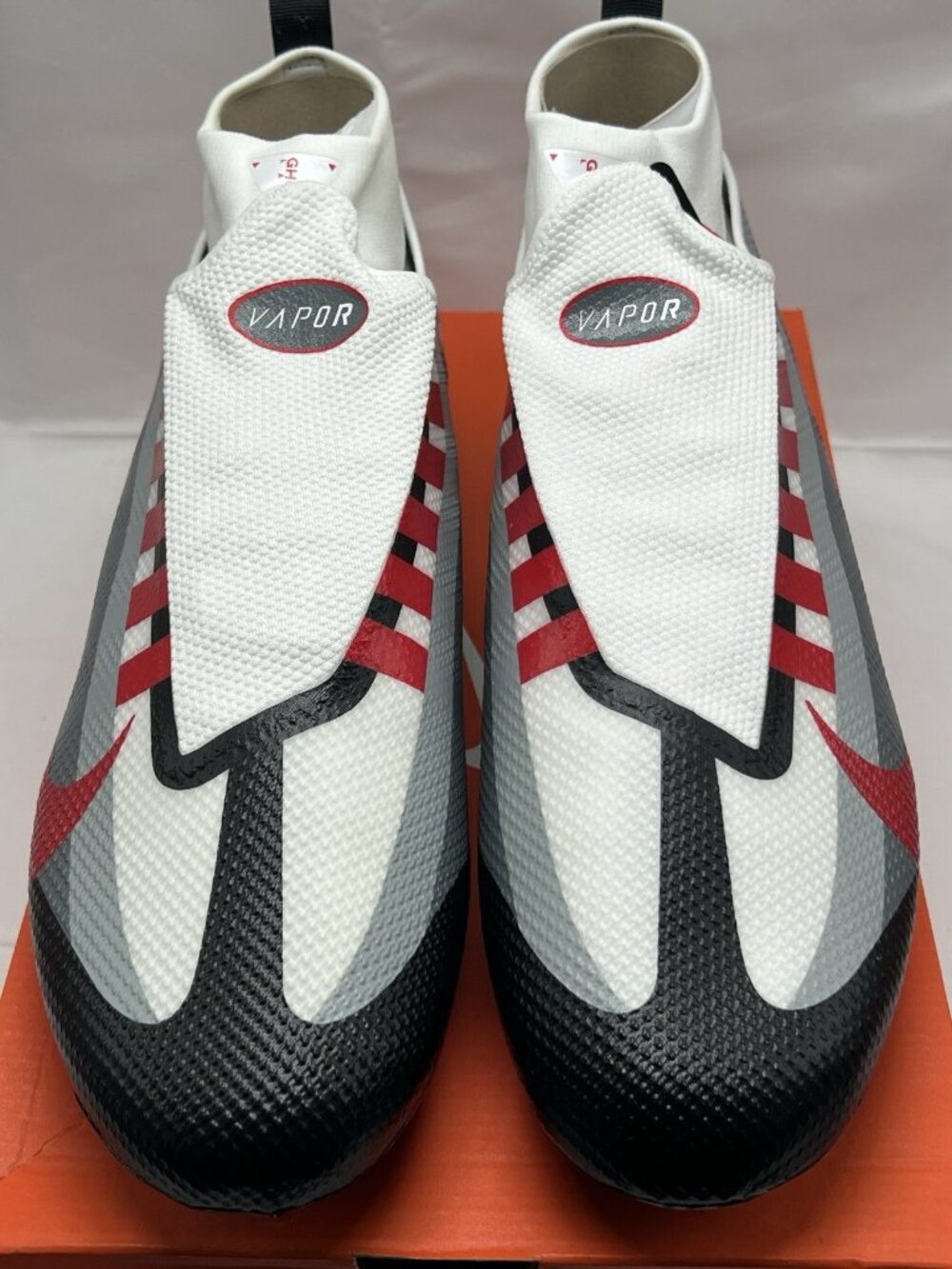 Nike Vapor Edge Pro 360 TB Football Cleats Black Team Red DV0778-002